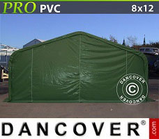 Lagertält PRO 8x12x4,4m PVC, Grön