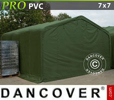 Lagertält PRO 7x7x3,8m PVC, Grön